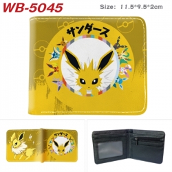 Pokemon Animation color PU leather half fold wallet 11.5X9X2CM