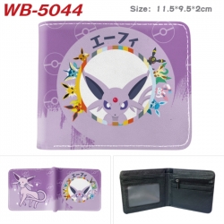 Pokemon Animation color PU leather half fold wallet 11.5X9X2CM