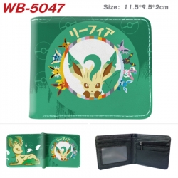Pokemon Animation color PU leather half fold wallet 11.5X9X2CM
