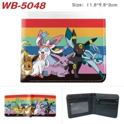 Pokemon Animation color PU leather half fold wallet 11.5X9X2CM