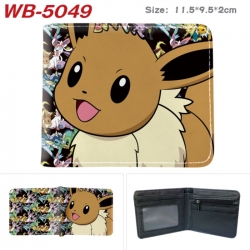 Pokemon Animation color PU leather half fold wallet 11.5X9X2CM