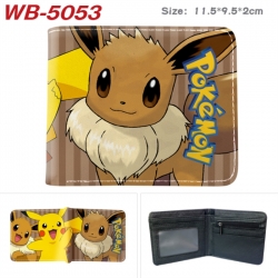 Pokemon Animation color PU leather half fold wallet 11.5X9X2CM