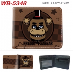Five Nights at Freddys Animation color PU leather half fold wallet 11.5X9X2CM