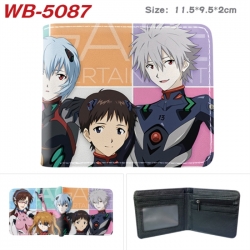 EVA Animation color PU leather half fold wallet 11.5X9X2CM