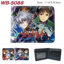 EVA Animation color PU leather half fold wallet 11.5X9X2CM