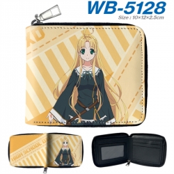 High School D&times;D Anime color short full zip folding wallet 10x12x2.5cm