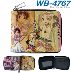 Chuunibyou Demo Koi Ga Shitai Anime color short full zip folding wallet 10x12x2.5cm