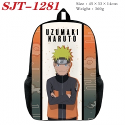Naruto Anime nylon canvas backpack student backpack 45x33x14cm