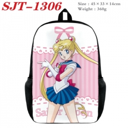 sailormoon Anime nylon canvas backpack student backpack 45x33x14cm