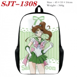 sailormoon Anime nylon canvas backpack student backpack 45x33x14cm