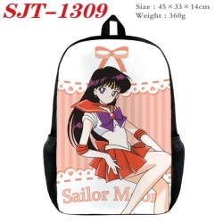 sailormoon Anime nylon canvas backpack student backpack 45x33x14cm
