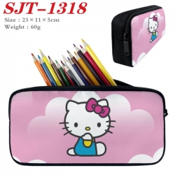 Sanrio Anime nylon student pencil case 23x11x5cm 