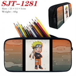 Naruto Anime nylon student pencil case 23x11x5cm 