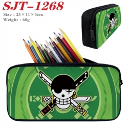 One Piece Anime nylon student pencil case 23x11x5cm 