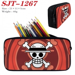 One Piece Anime nylon student pencil case 23x11x5cm 