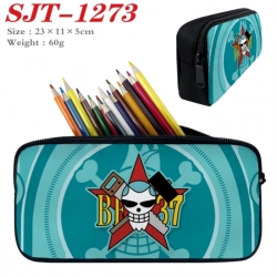 One Piece Anime nylon student pencil case 23x11x5cm 