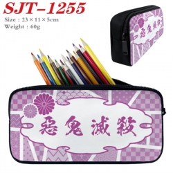 Demon Slayer Kimets Anime nylon student pencil case 23x11x5cm 