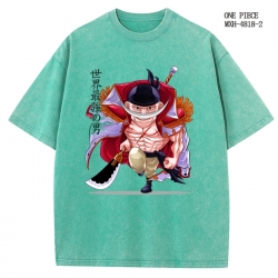 One Piece Anime peripheral pure cotton washed and worn T-shirt from S to 4XL