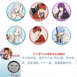 Frieren: Beyond Journey's Anime Rainbow Mask Badge Brooch 75MM a set of 6