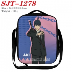 Chainsaw Man Anime Lunch Bag Crossbody Bag 26x22x8.5cm 