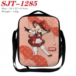 Genshin Impact Anime Lunch Bag Crossbody Bag 26x22x8.5cm 