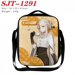 Genshin Impact Anime Lunch Bag Crossbody Bag 26x22x8.5cm 