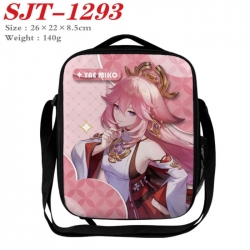 Genshin Impact Anime Lunch Bag Crossbody Bag 26x22x8.5cm 