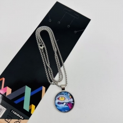 K-Pop Demon Hunters Anime peripheral metal necklace price for 5 pcs