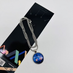 K-Pop Demon Hunters Anime peripheral metal necklace price for 5 pcs