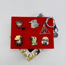 Harry Potter Anime peripheral brooch keychain box