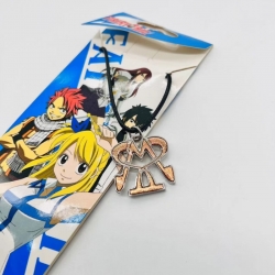 Fairy tail Anime peripheral leather rope necklace pendant jewelry price for 5 pcs