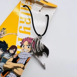 Fairy tail Anime peripheral leather rope necklace pendant jewelry price for 5 pcs