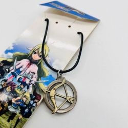 Fairy tail Anime peripheral leather rope necklace pendant jewelry price for 5 pcs