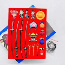 One Piece Anime peripheral necklace keychain box