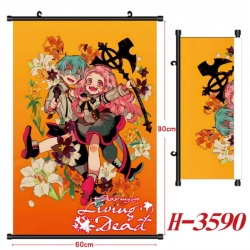 Toilet-bound Hanako-kun Anime Black Plastic Rod Canvas Painting Wall Scroll 60X90CM