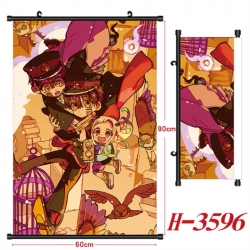 Toilet-bound Hanako-kun Anime Black Plastic Rod Canvas Painting Wall Scroll 60X90CM