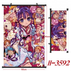 Toilet-bound Hanako-kun Anime Black Plastic Rod Canvas Painting Wall Scroll 60X90CM