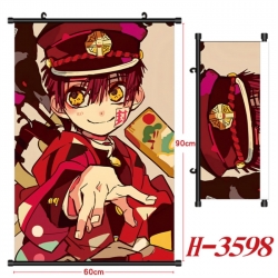 Toilet-bound Hanako-kun Anime Black Plastic Rod Canvas Painting Wall Scroll 60X90CM