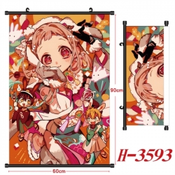Toilet-bound Hanako-kun Anime Black Plastic Rod Canvas Painting Wall Scroll 60X90CM