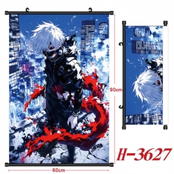 Tokyo Ghoul Anime Black Plastic Rod Canvas Painting Wall Scroll 60X90CM