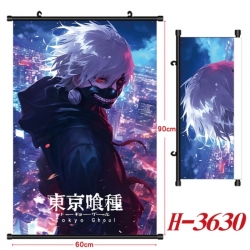 Tokyo Ghoul Anime Black Plastic Rod Canvas Painting Wall Scroll 60X90CM