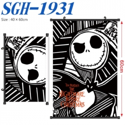 The Nightmare Before Christmas Anime digital printed pole style hanging picture Wall Scroll 40x60cm