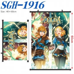 The Legend of Zelda Anime digital printed pole style hanging picture Wall Scroll 40x60cm