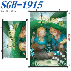 The Legend of Zelda Anime digital printed pole style hanging picture Wall Scroll 40x60cm