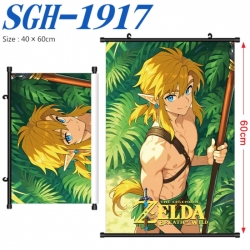The Legend of Zelda Anime digital printed pole style hanging picture Wall Scroll 40x60cm