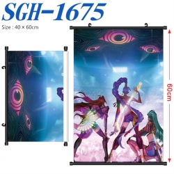 K-Pop Demon Hunters Anime digital printed pole style hanging picture Wall Scroll 40x60cm