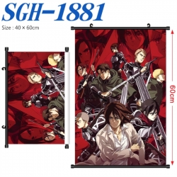 Shingeki no Kyojin Anime digital printed pole style hanging picture Wall Scroll 40x60cm