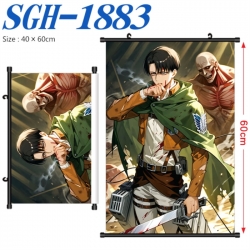 Shingeki no Kyojin Anime digital printed pole style hanging picture Wall Scroll 40x60cm