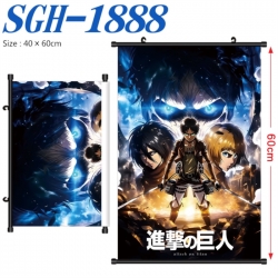 Shingeki no Kyojin Anime digital printed pole style hanging picture Wall Scroll 40x60cm