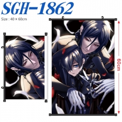 Kuroshitsuji Anime digital printed pole style hanging picture Wall Scroll 40x60cm